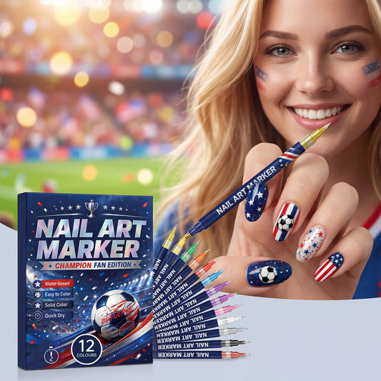 🏆Champion Fan Football Nail Drawing Pens Set