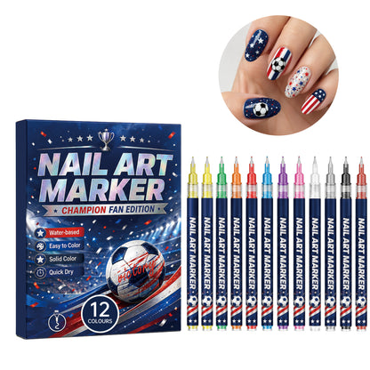 🏆Champion Fan Football Nail Drawing Pens Set