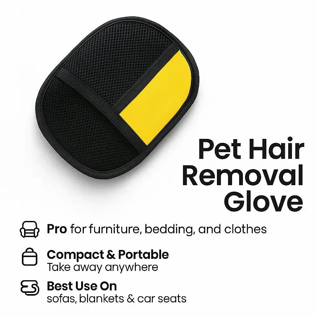The Ultimate Pet Hair Removal Gloves for Effortless Fur Cleanup on Clothes, Furniture & Cars
