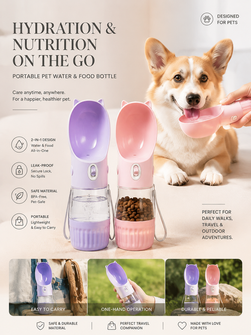 Traveling Out Portable Dog Water Dispenser